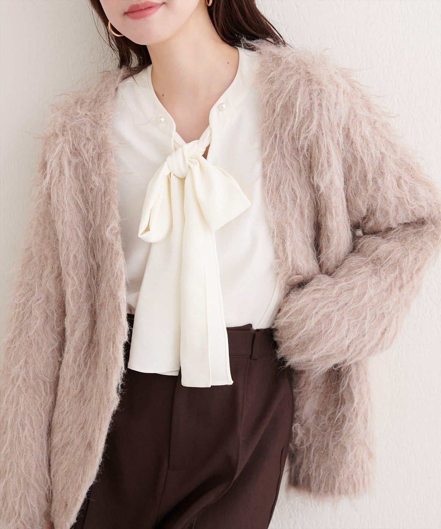 2WAY蝴蝶結領帶襯衫