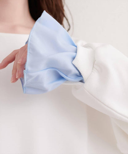 荷葉邊層疊套頭衫