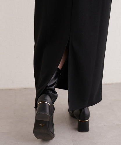 剪裁喬其紗吊帶連衣裙