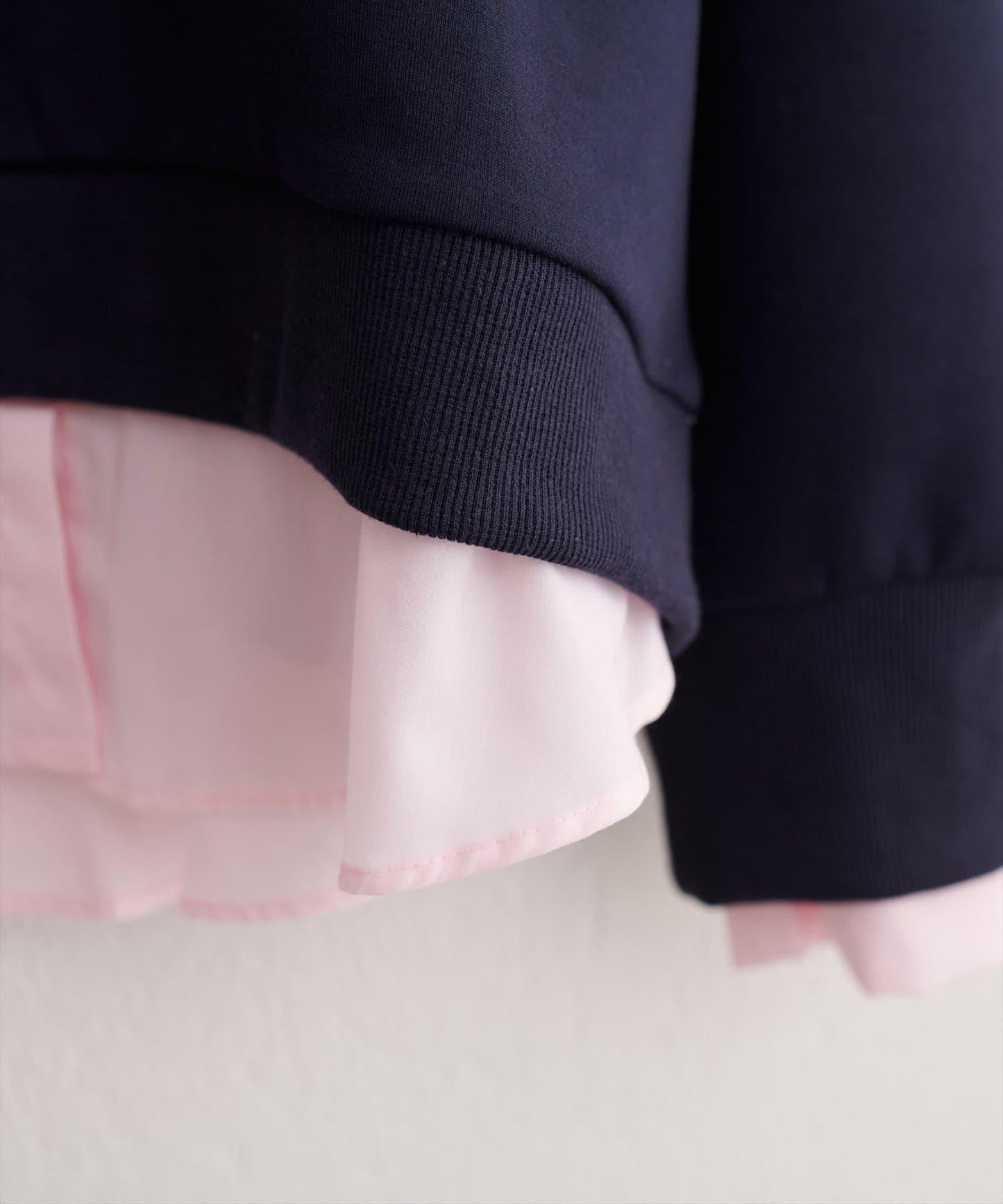 帶領結襯衫疊穿套頭衫