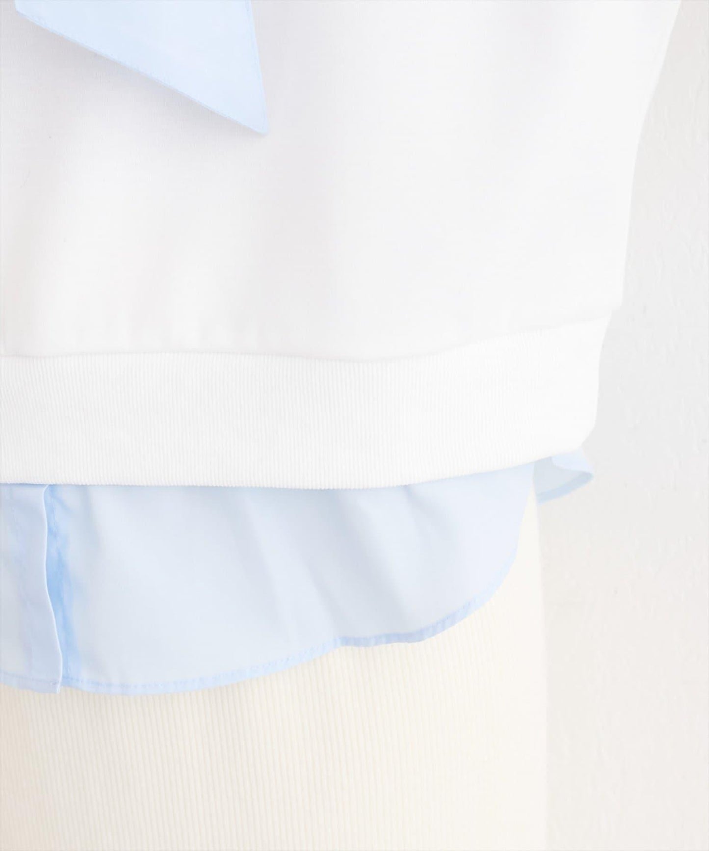 帶領結襯衫疊穿套頭衫