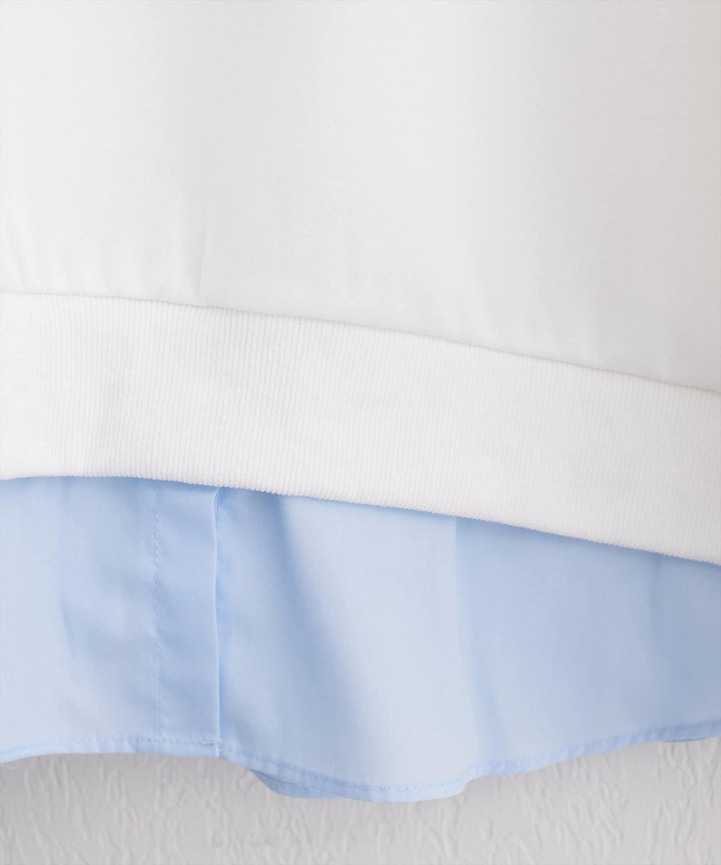 帶領結襯衫疊穿套頭衫