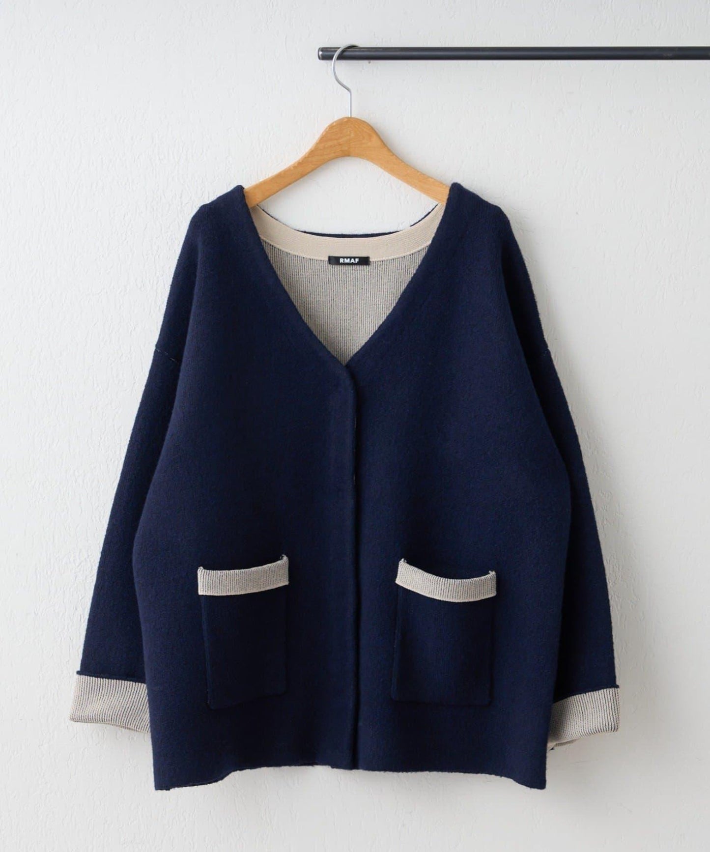 【nane】雙面配色開衫