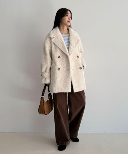 【GEVACO/ゲバコ】特別款長毛呢P大衣