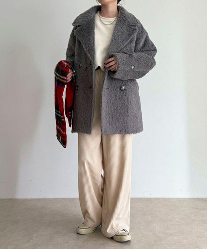 【GEVACO/ゲバコ】特別款長毛呢P大衣