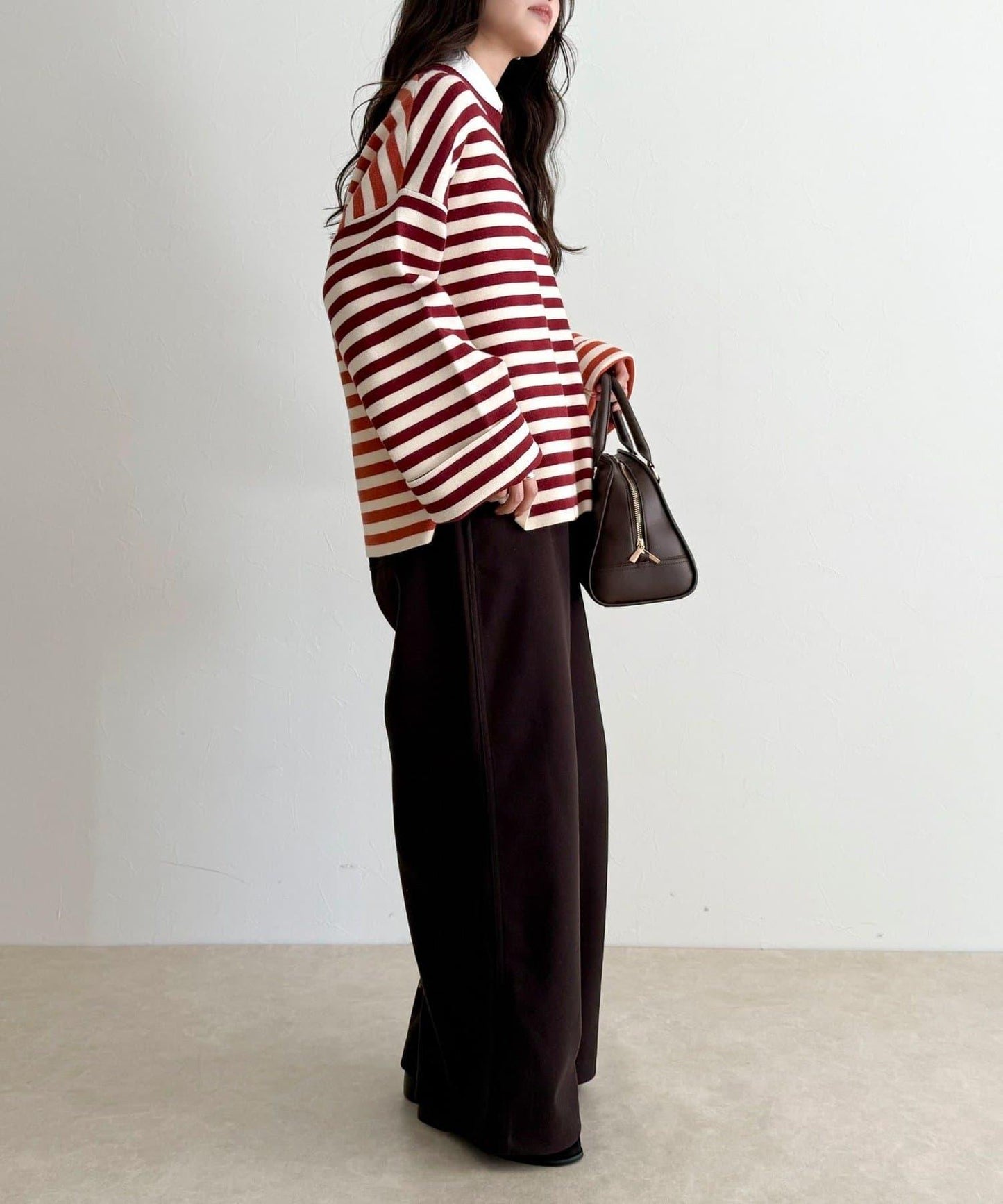 【GEVACO/ゲバコ】羊毛感休閒褲