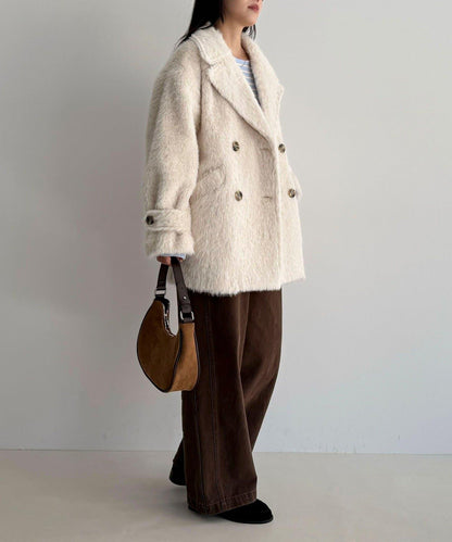 【GEVACO/ゲバコ】特別款長毛呢P大衣