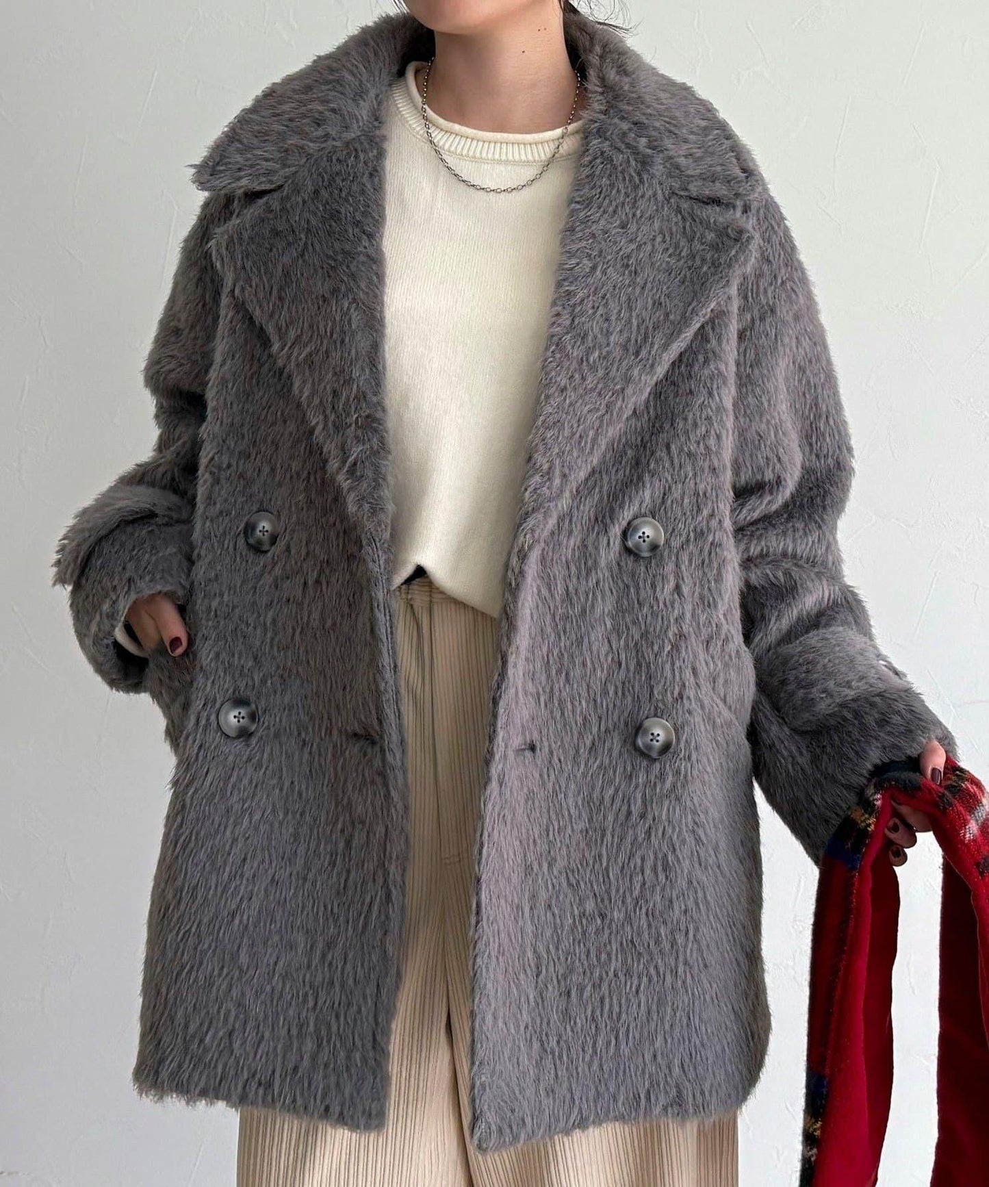 【GEVACO/ゲバコ】特別款長毛呢P大衣