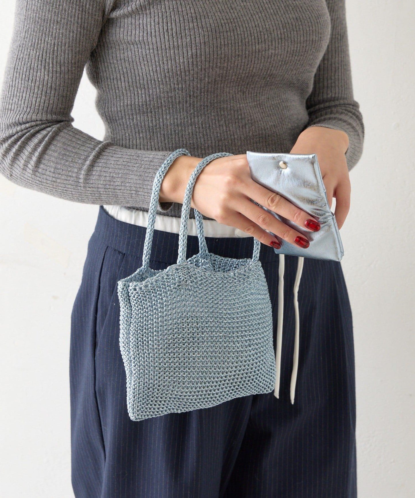 迷你零錢包附亮絲迷你手提包