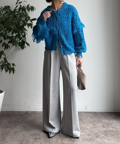 流蘇針織開衫