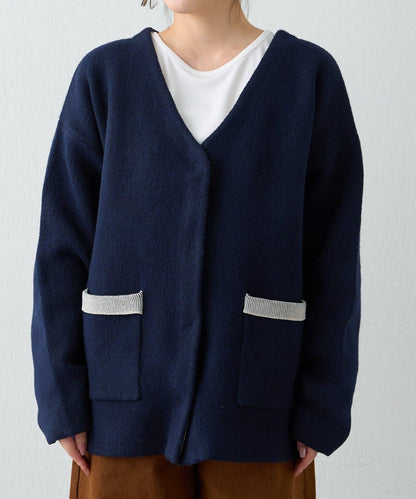 【nane】雙面配色開衫