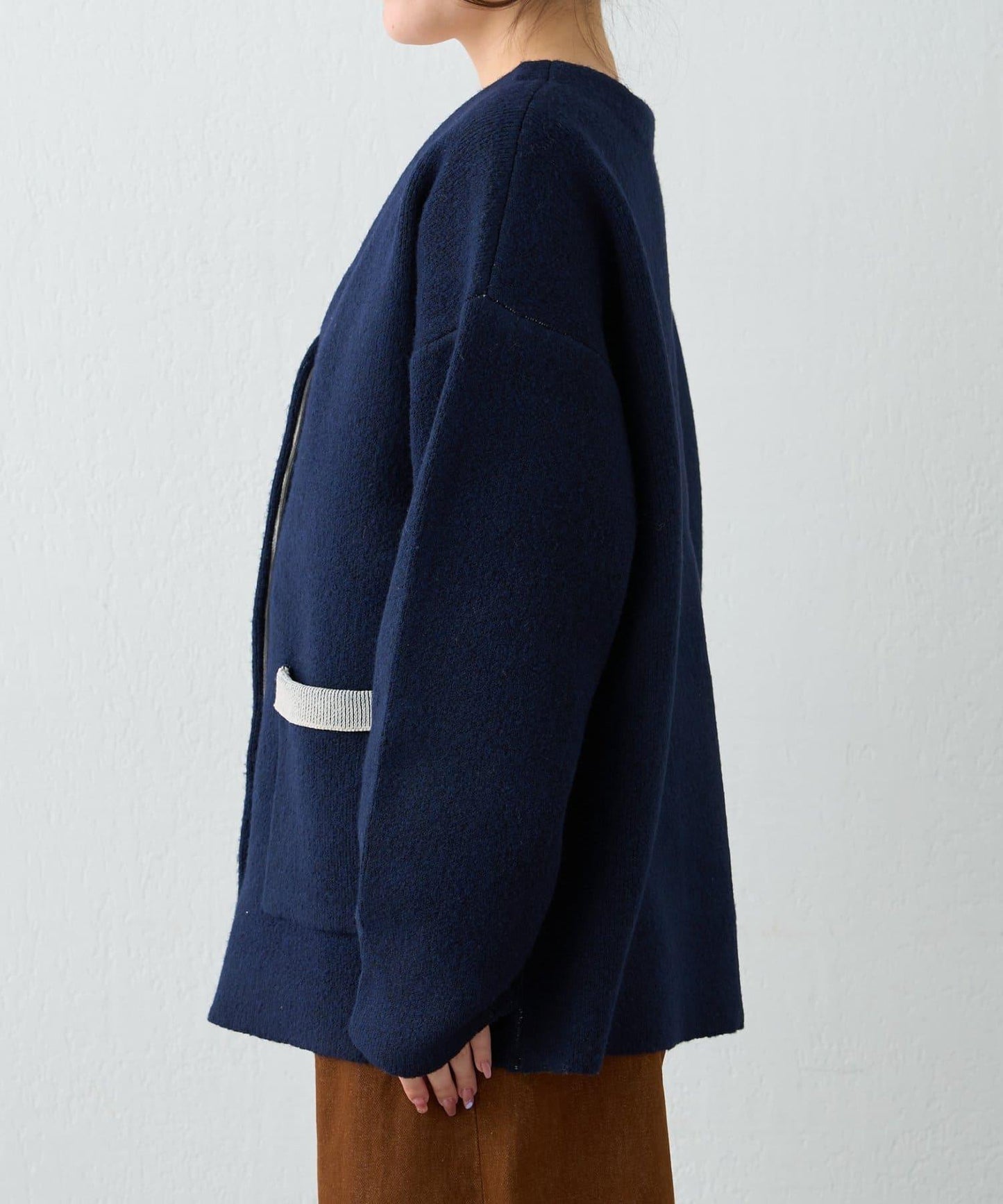 【nane】雙面配色開衫