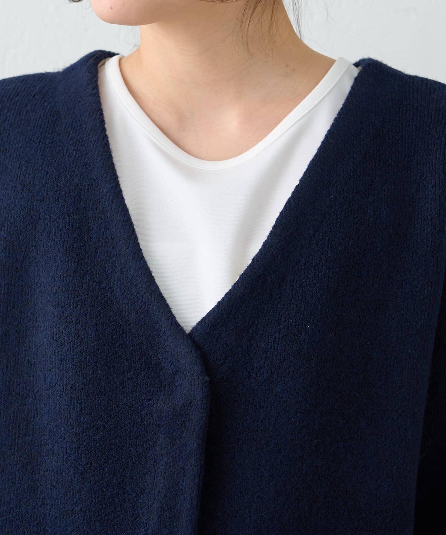 【nane】雙面配色開衫