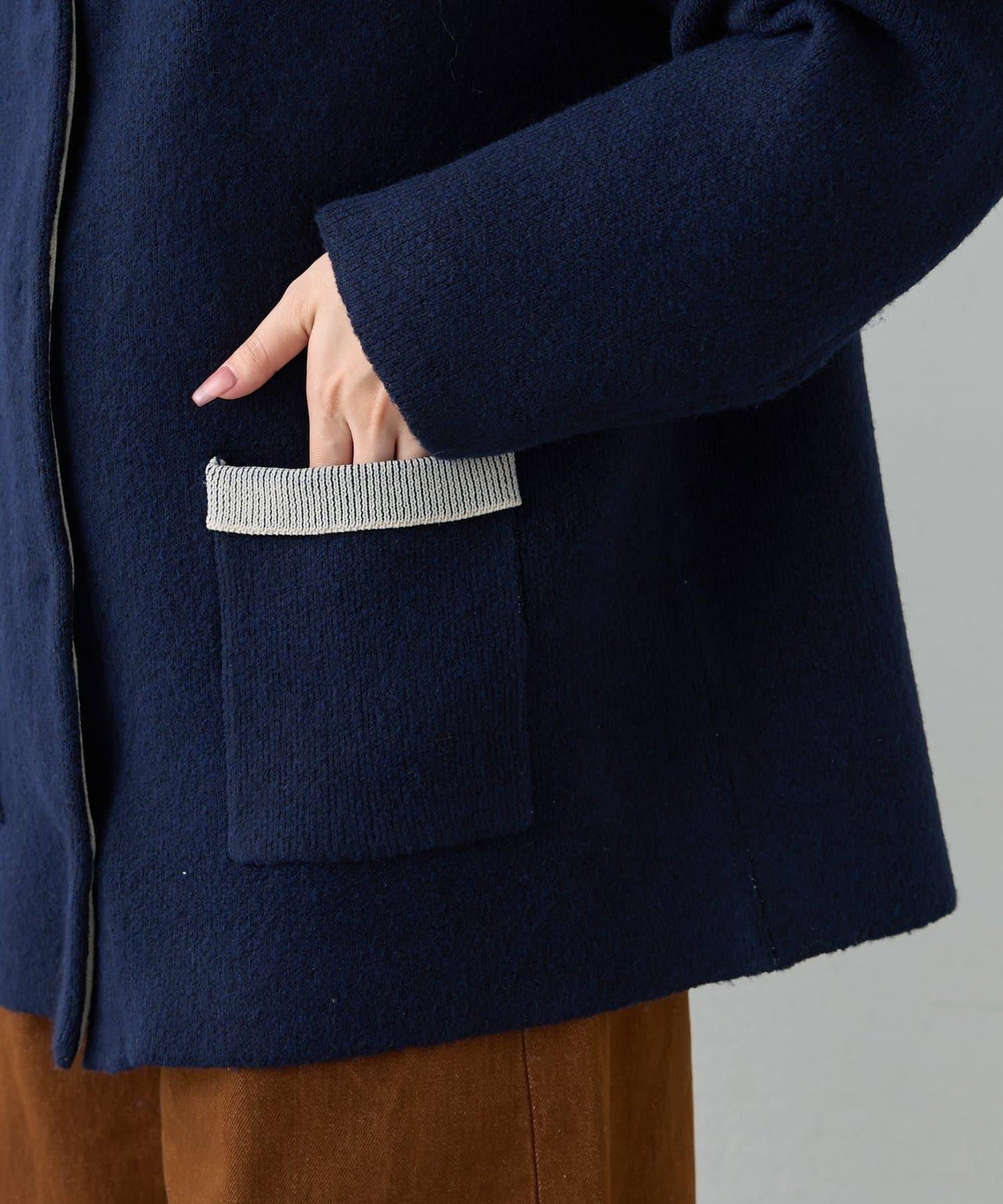 【nane】雙面配色開衫