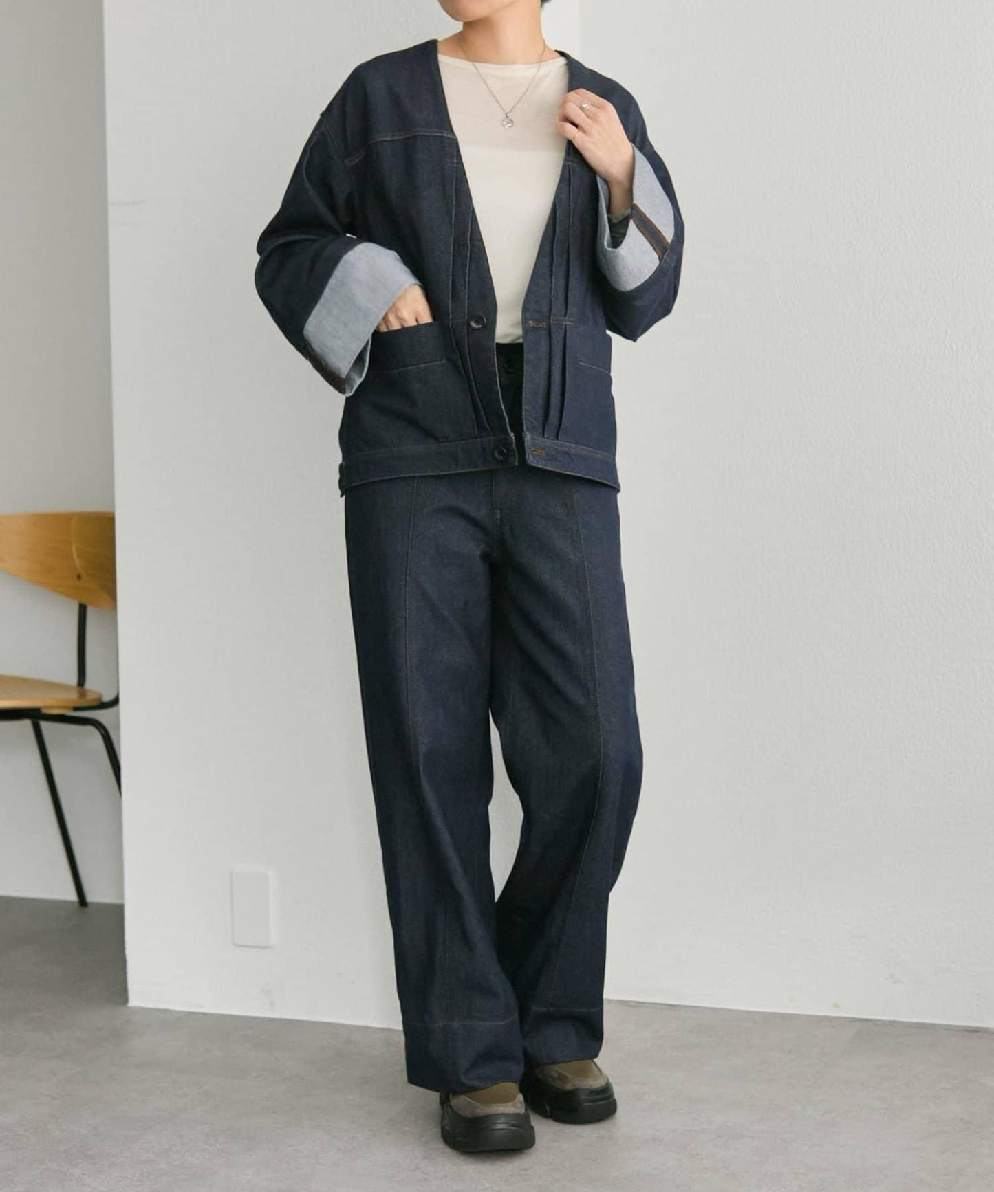 可成套穿著中線牛仔褲【SUM1 STYLE】