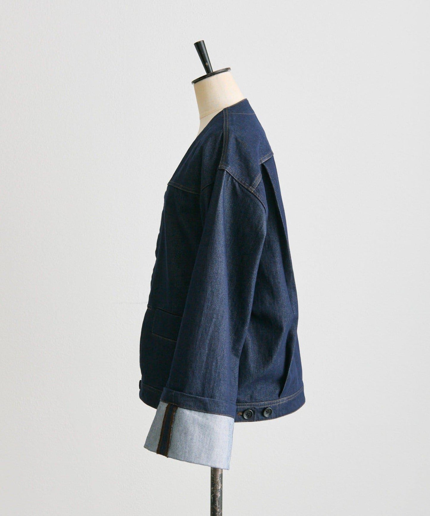 V領無領牛仔夾克【SUM1 STYLE】