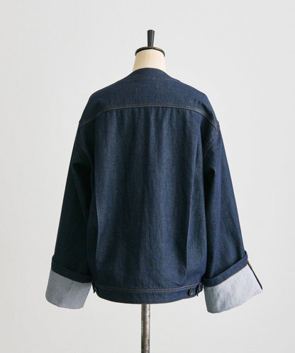 V領無領牛仔夾克【SUM1 STYLE】