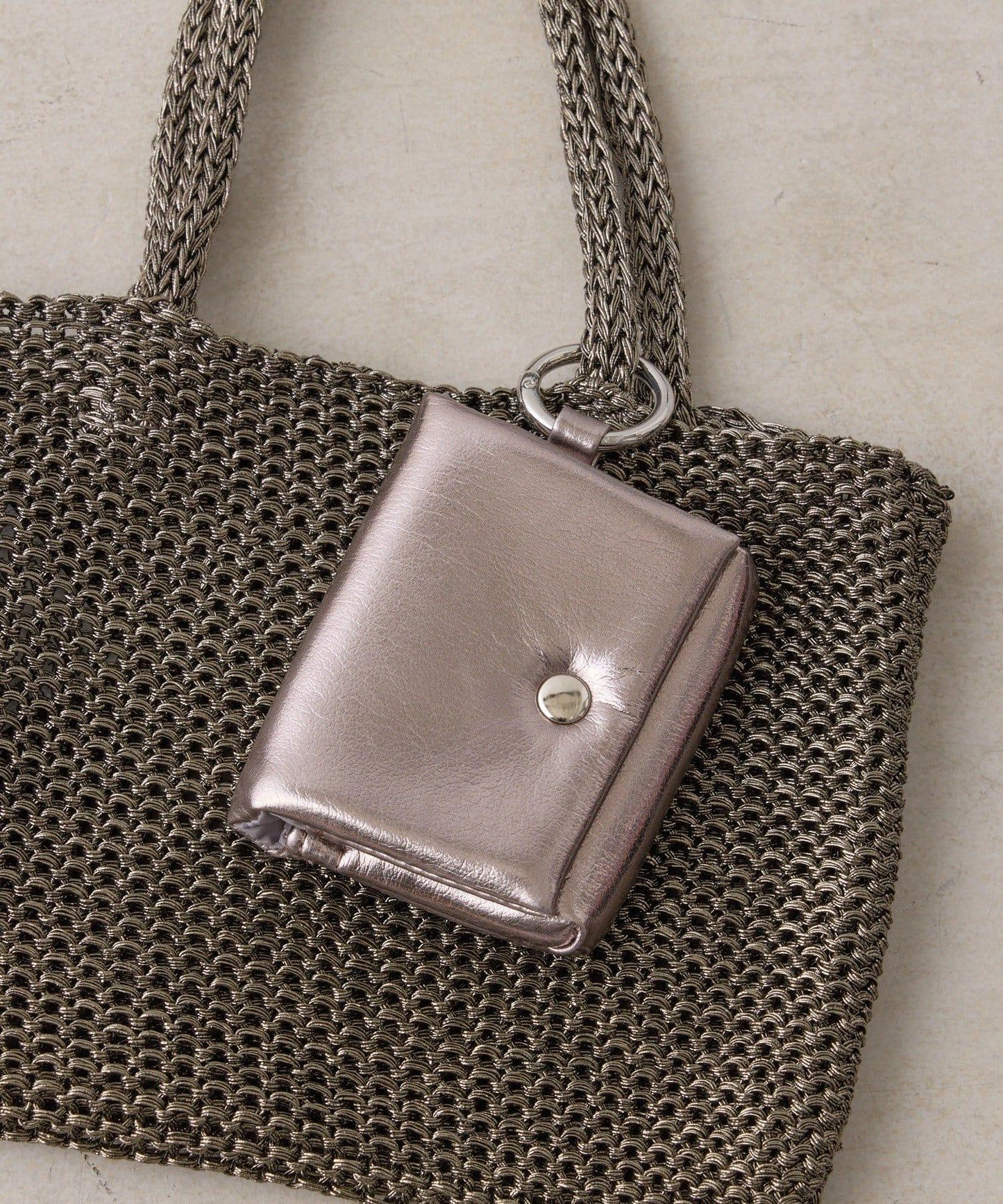 迷你零錢包附亮絲迷你手提包