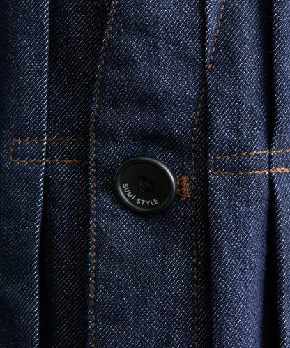 V領無領牛仔夾克【SUM1 STYLE】