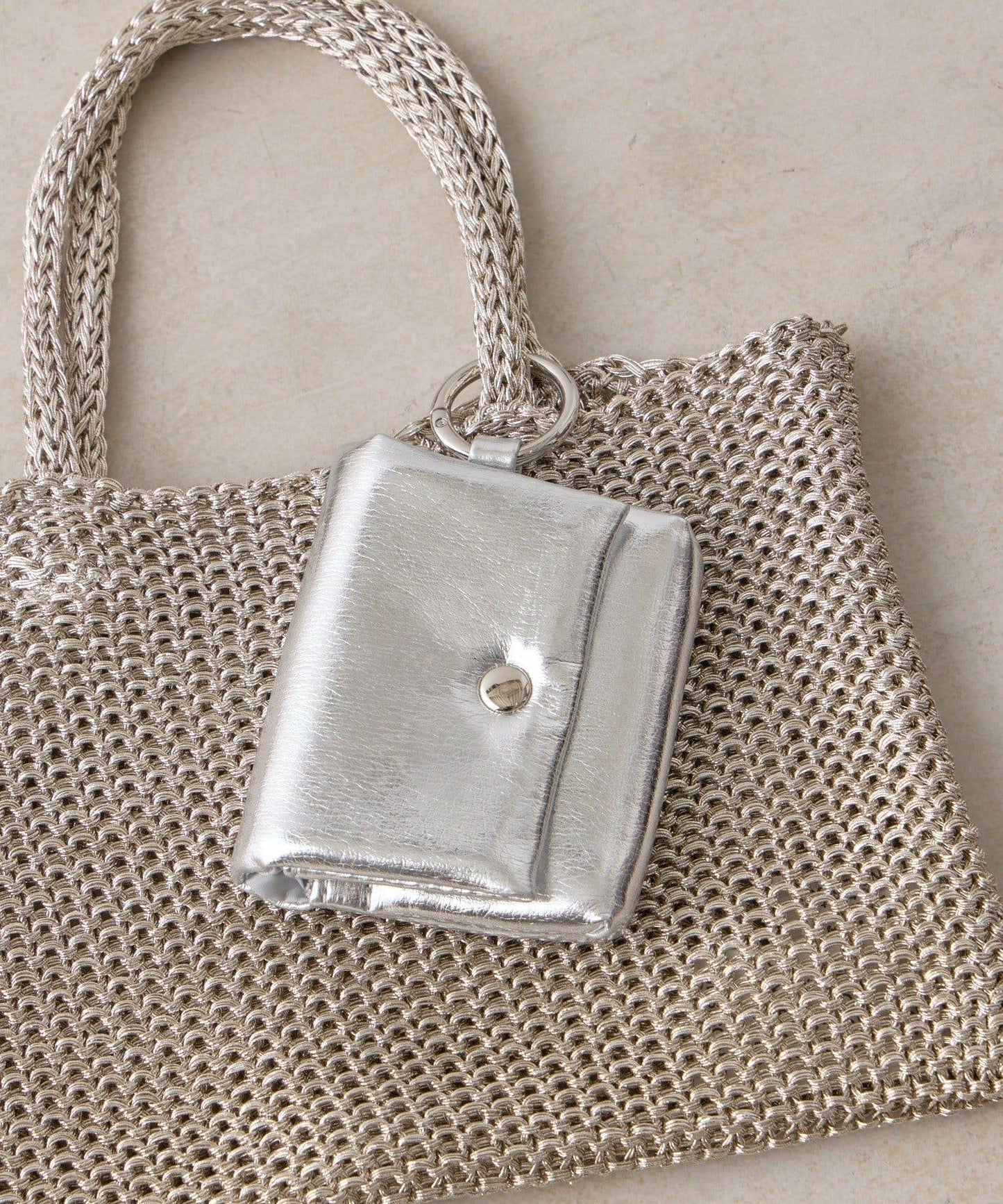 迷你零錢包附亮絲迷你手提包