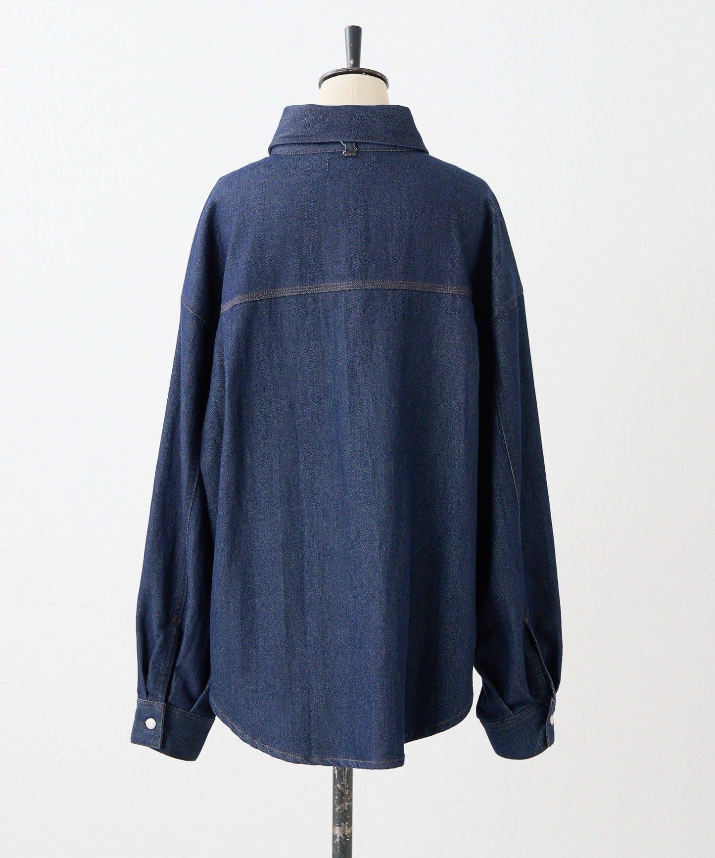 蝴蝶結可拆卸牛仔蝴蝶結襯衫【SUM1 STYLE】