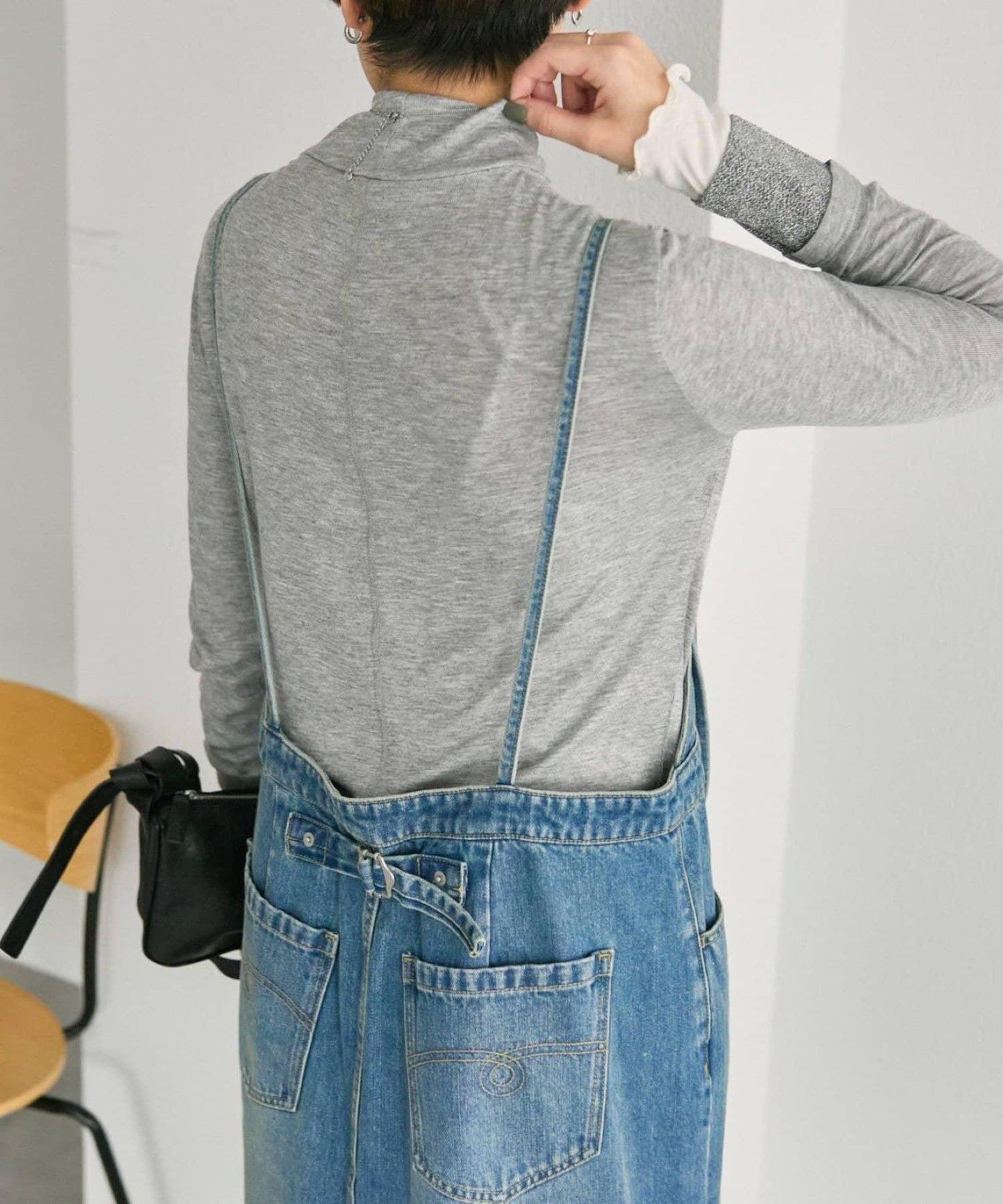 塗鴉牛仔吊帶連衣裙【SUM1 STYLE】