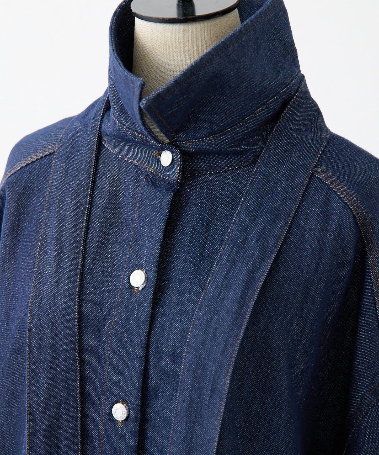 蝴蝶結可拆卸牛仔蝴蝶結襯衫【SUM1 STYLE】