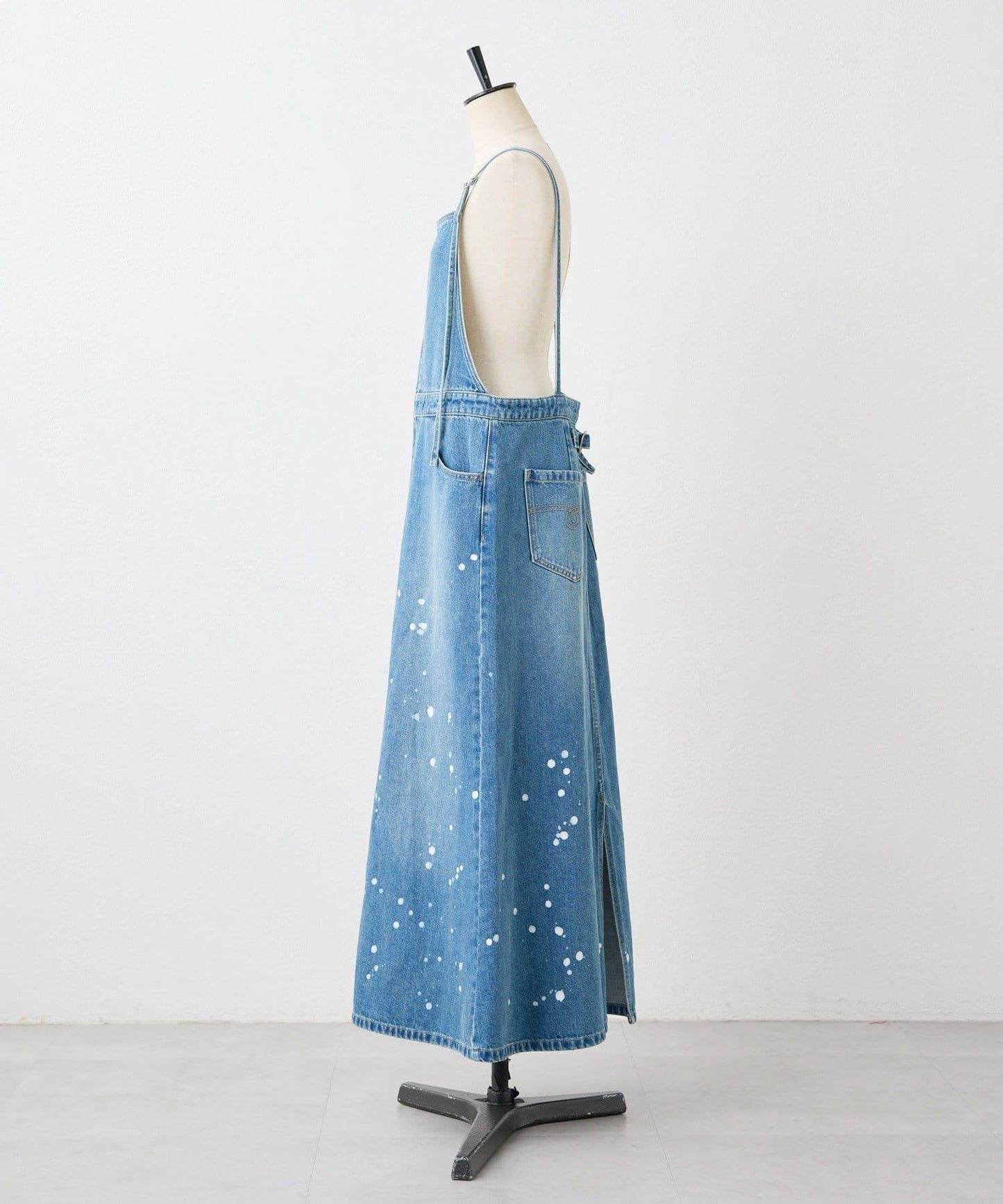 塗鴉牛仔吊帶連衣裙【SUM1 STYLE】