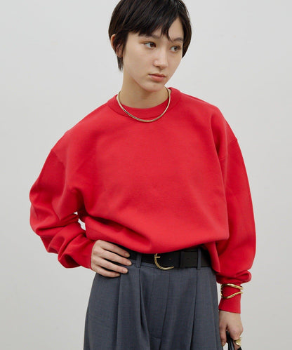 衛衣風格圓領針織衫