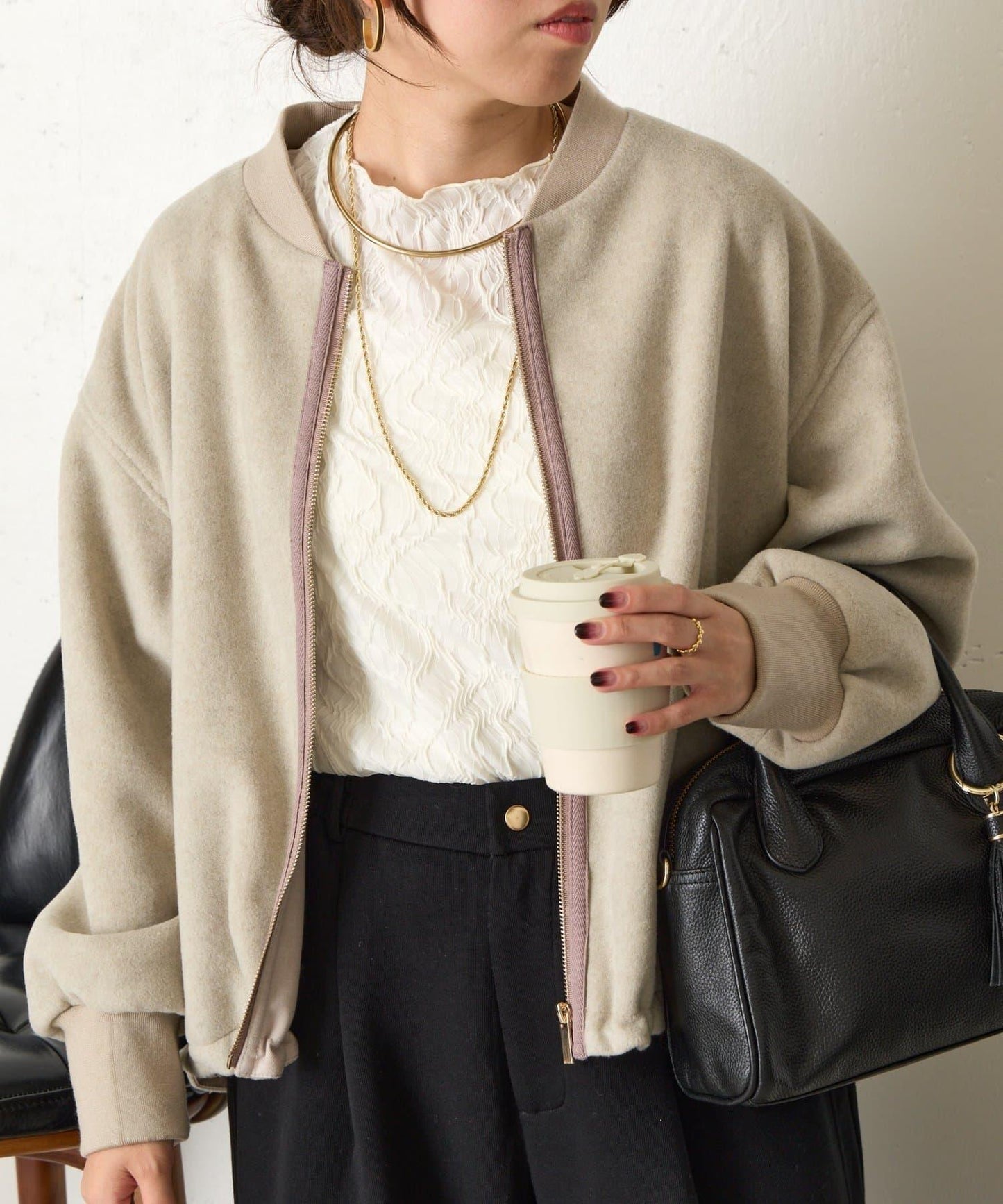 背部荷葉邊夾克