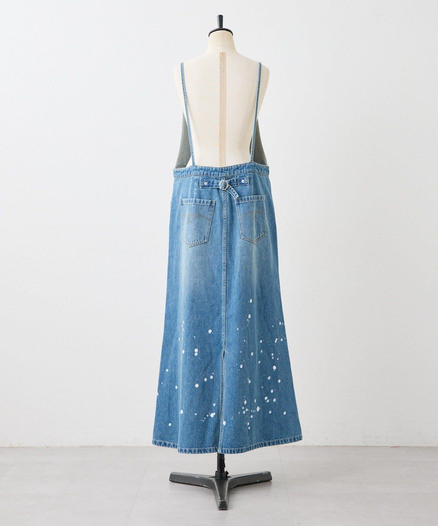 塗鴉牛仔吊帶連衣裙【SUM1 STYLE】