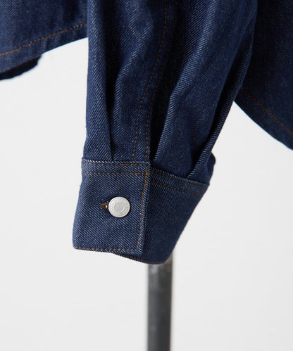 蝴蝶結可拆卸牛仔蝴蝶結襯衫【SUM1 STYLE】