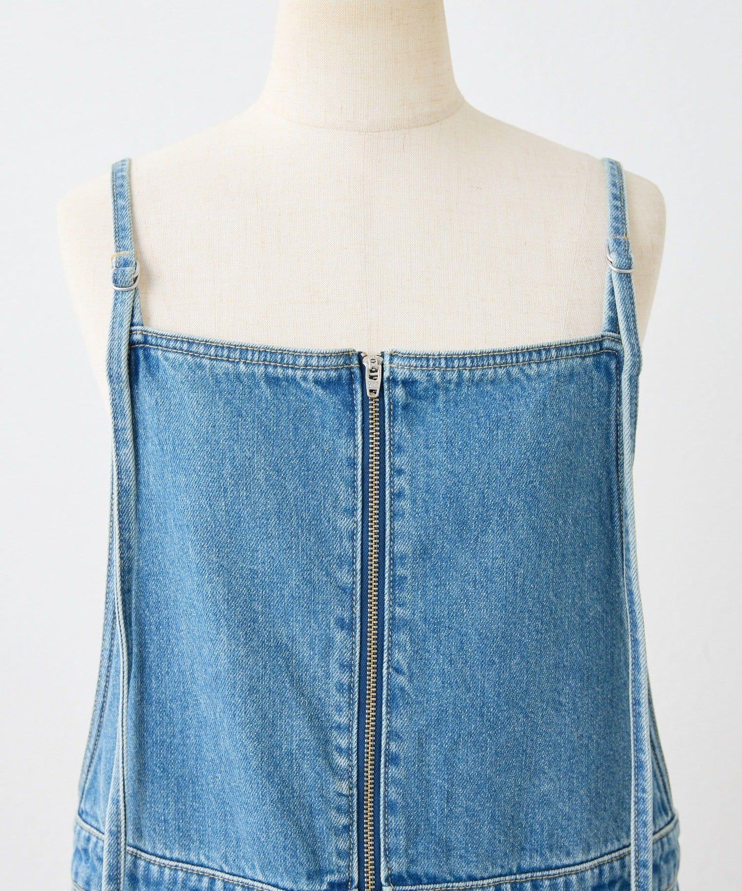 塗鴉牛仔吊帶連衣裙【SUM1 STYLE】