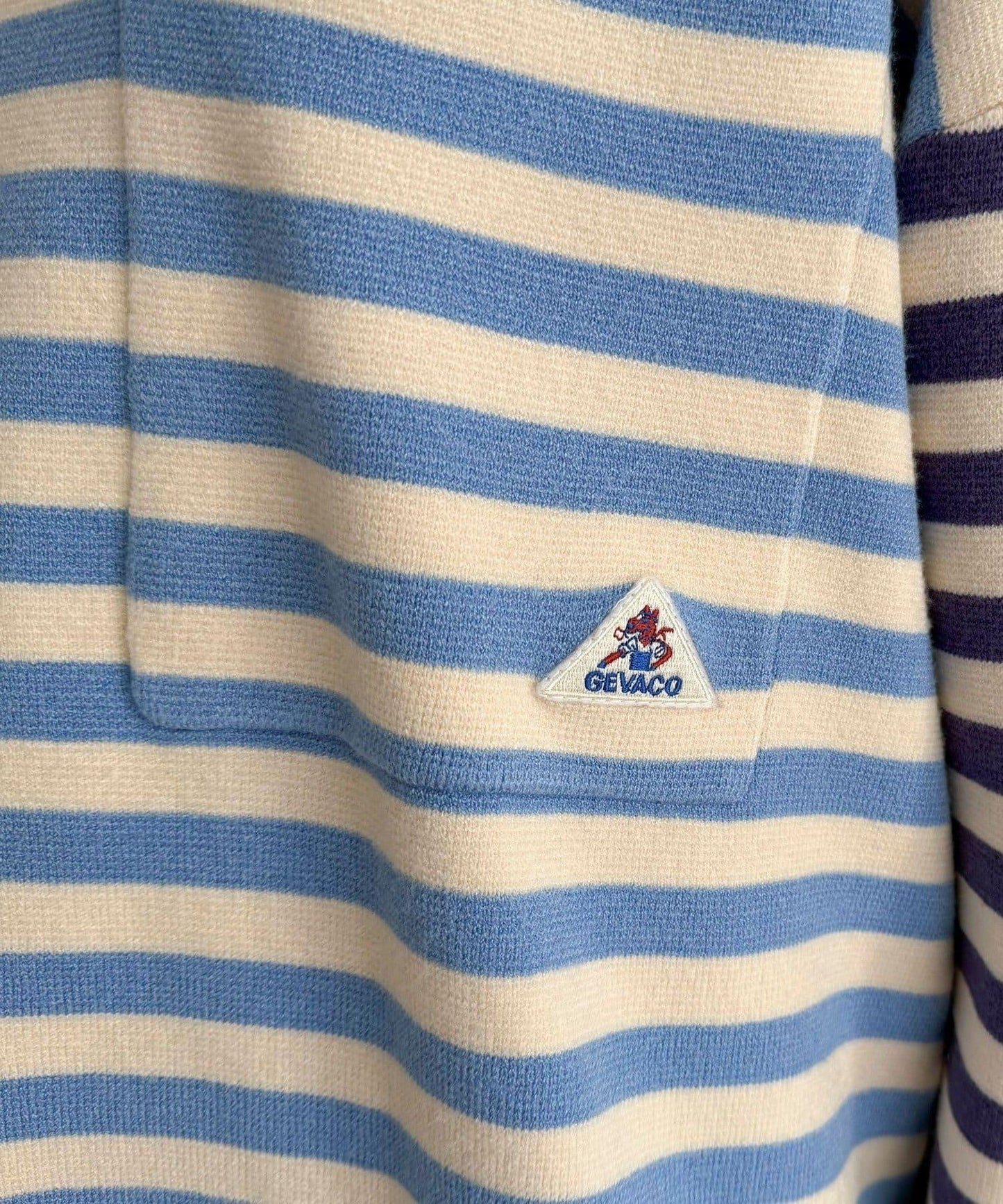 【GEVACO/ゲバコ】條紋針織套頭衫