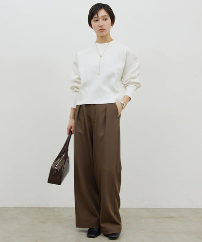 衛衣風格圓領針織衫