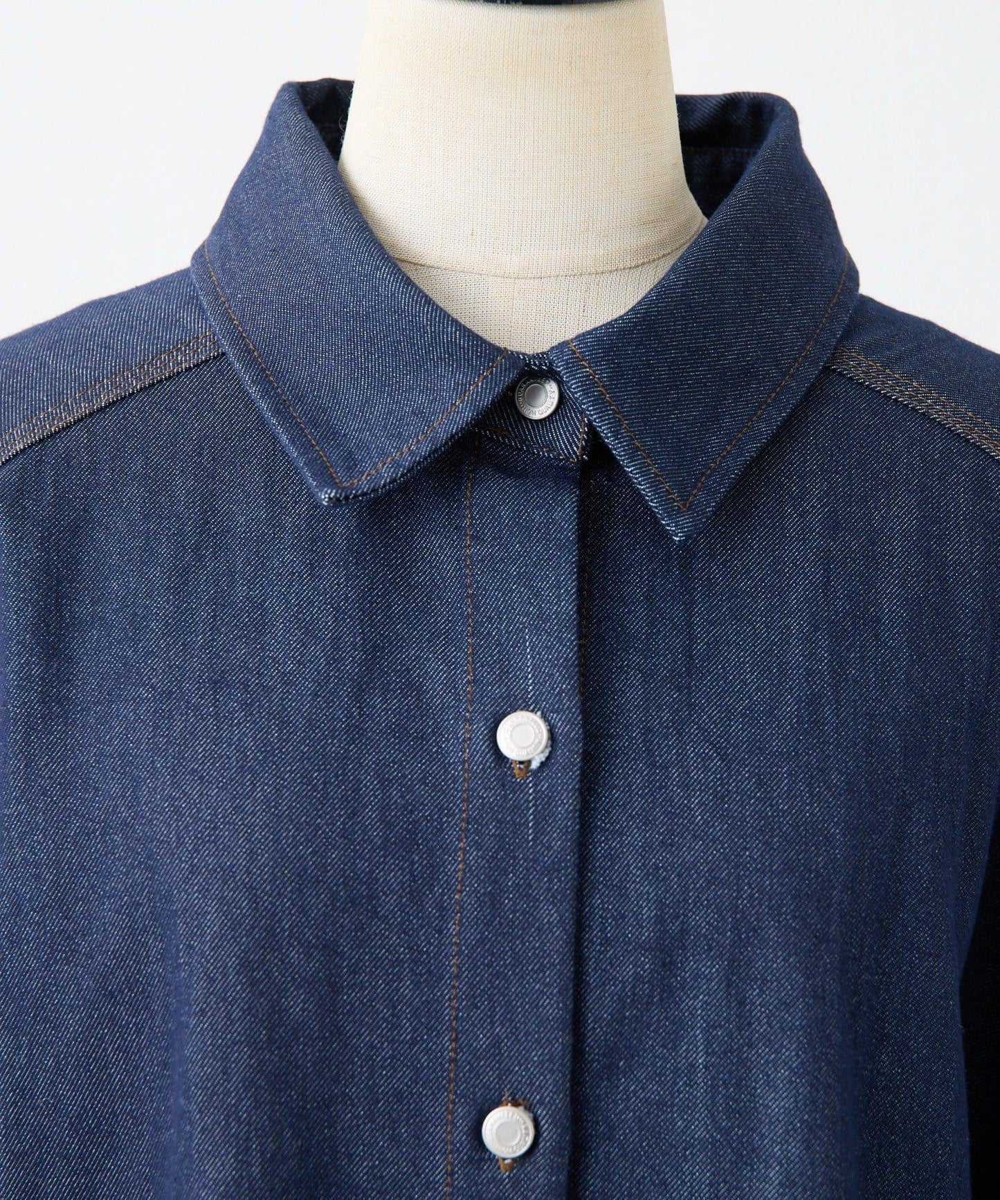 蝴蝶結可拆卸牛仔蝴蝶結襯衫【SUM1 STYLE】