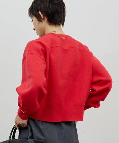 衛衣風格圓領針織衫