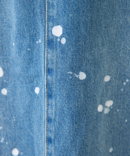 塗鴉牛仔吊帶連衣裙【SUM1 STYLE】