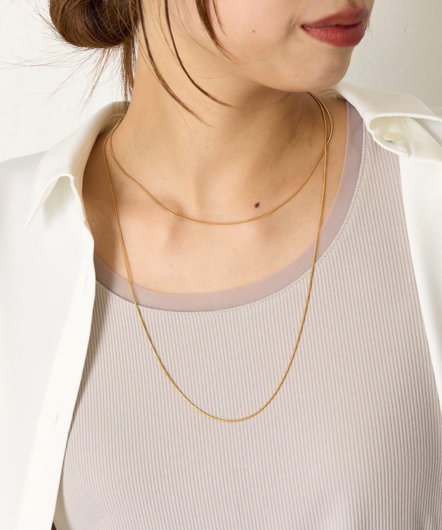 雙層蛇骨鏈項鍊