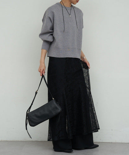 衛衣風格圓領針織衫