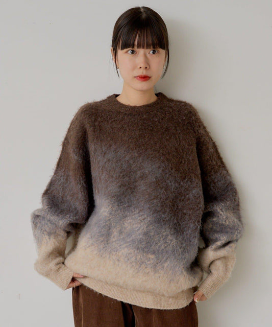 【WHIMSIC】漸變色針織套頭衫