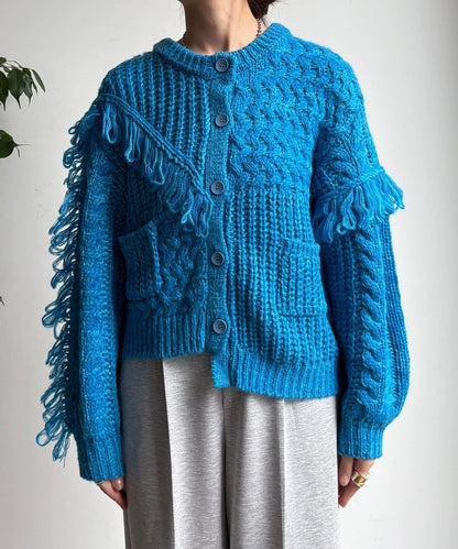 流蘇針織開衫