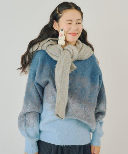 【WHIMSIC】漸變色針織套頭衫