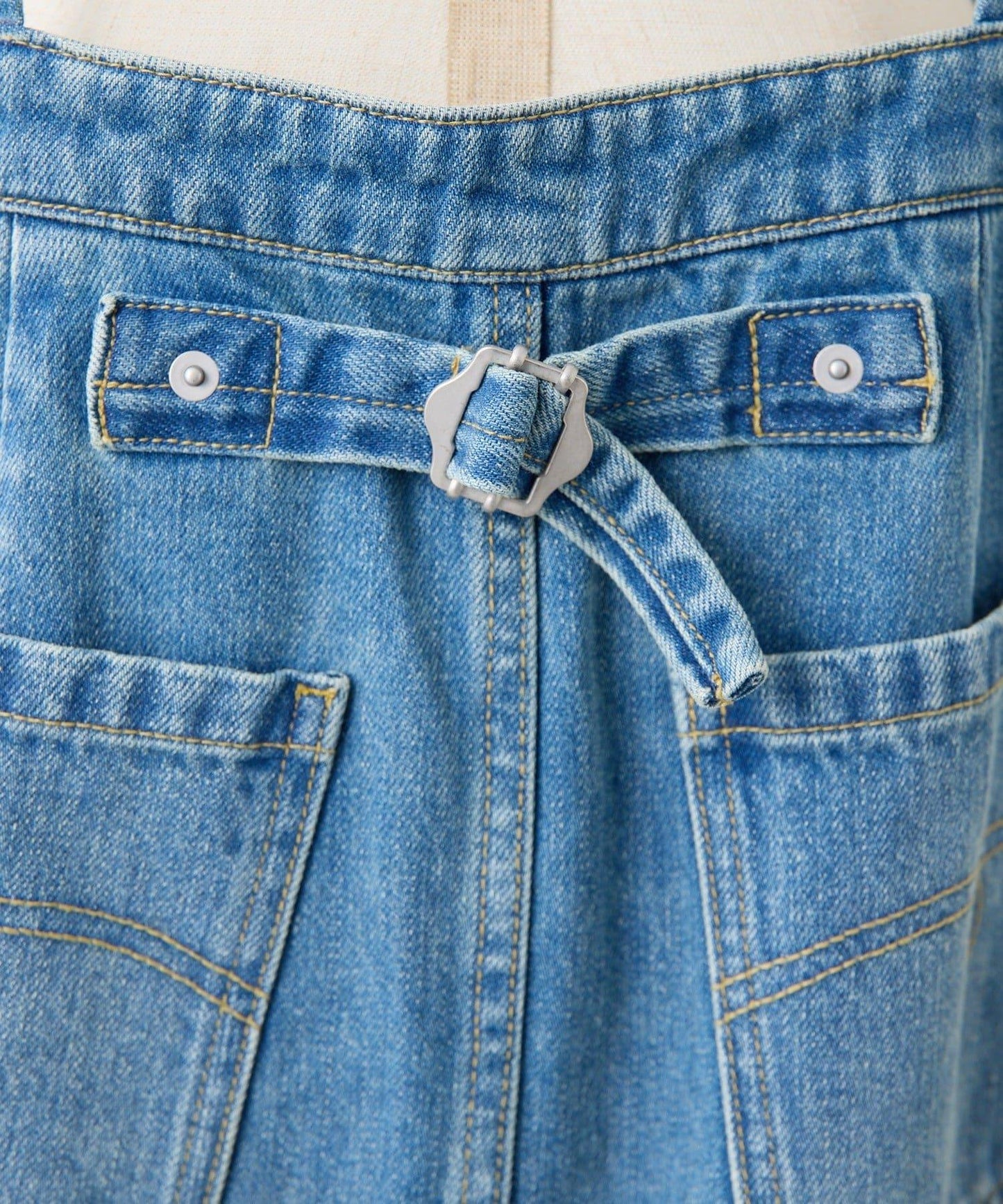 塗鴉牛仔吊帶連衣裙【SUM1 STYLE】