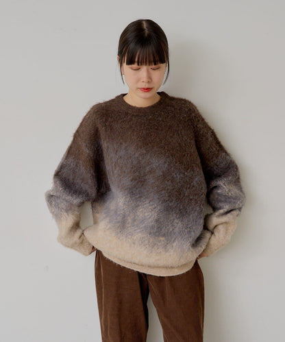 【WHIMSIC】漸變色針織套頭衫