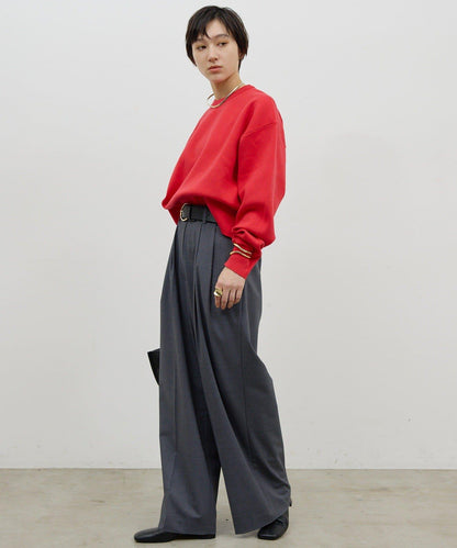 衛衣風格圓領針織衫