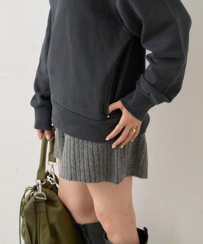 【WHIMSIC】水洗染色鉚釘裝飾衛衣套頭衫