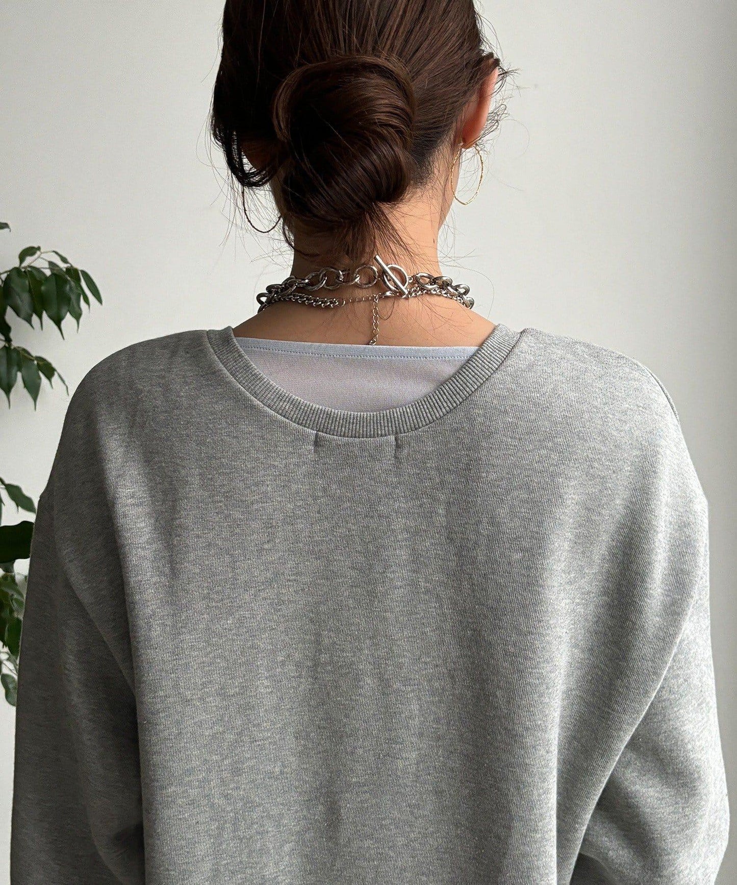 加絨加厚亨利領連衣裙