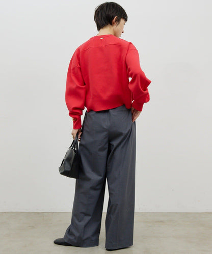 衛衣風格圓領針織衫