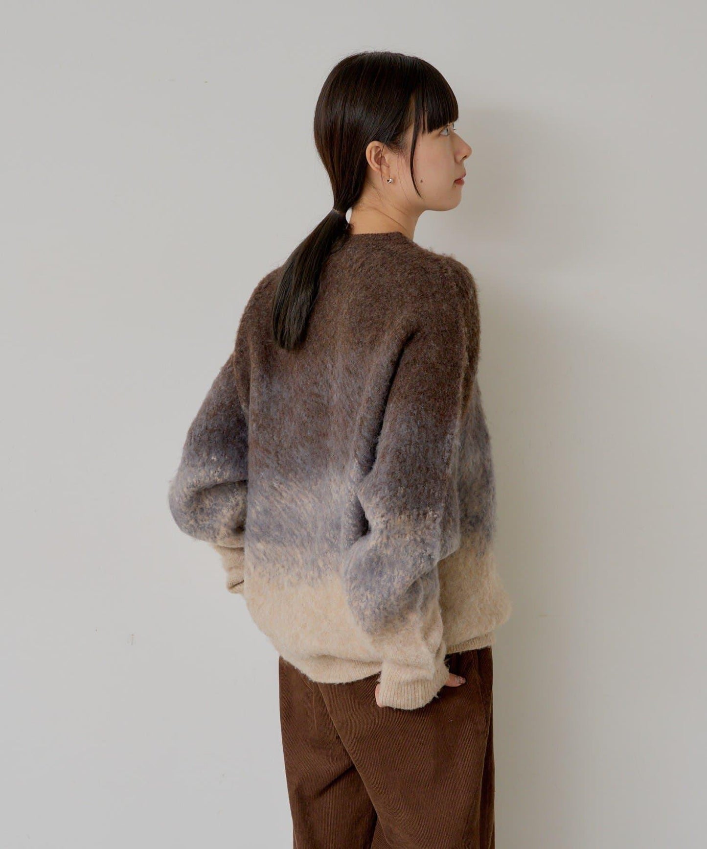 【WHIMSIC】漸變色針織套頭衫